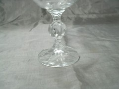 Vtg Imports Assoc. Bohemian CLAUDIA Set of 6 Champagne Tall Sherbet Glasses EC 1