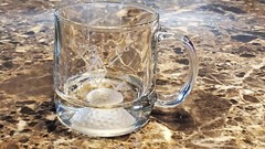 NEW Sterling Cut Glass Golfing Country Club Golf Ball Base Rock Tumbler