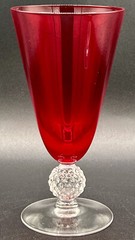 2 Morgantown Red Golf Ball Stems 7” 11 Oz. Iced Tea Tumblers