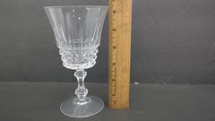 Vintage W.M. Dalton French Lead Crystal Unit No. 1 Goblets Set of 2 S1