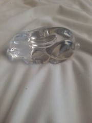 Crystal Rabbit; Cristal au Plomb, Solid crystal. 24% Lead crystal.