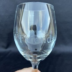 Good Friends Forever Clear Wine Glass With Stem