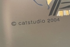 Catstudio 2004 New York Frosted Glass Tumbler Landmarks Highball Barware 15oz