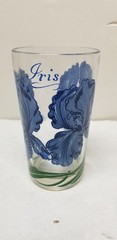 BOSCUL PEANUT BUTTER IRIS BLUE GREEN HI BALL JUICE TUMBLER 5″
