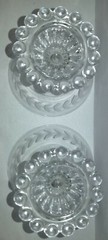 2 Anchor Hocking Glass Bubble BOOPIE Laurel Leaf Sherbets/Champagne Goblets_TWO