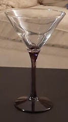 Purple Martini Glass Libbey Domaine Cosmopolitan Amethyst Petal Hexagon Stem