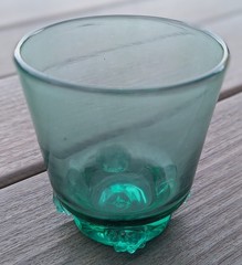 Vintage Green Blenko Glass Tumbler Cup
