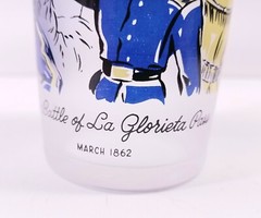 6 Vtg 1959 Rush To The Rockies Colorado Centennial Tumblers Complete Set 6.5″