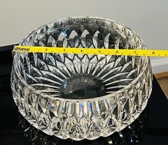 VTG Centerpiece Crystal Gorham Full Lead Crystal Bowl Germany Discontinued 7.5”