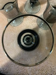 6 Gorham Prelude Dusky Blue Wine Glasses