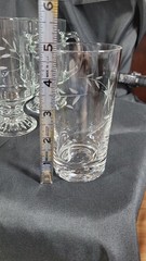 Vintage Libbey Etched Floral Star Flower Highball Glasses – Set of 3