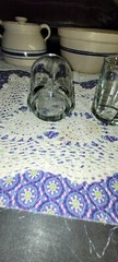 Vintage Anchor Hocking Oxford Whiskey Glassed Sure Guard, 4″ tall, 1950s