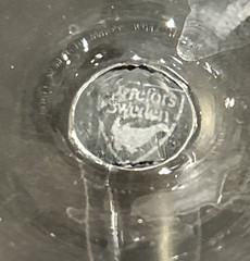 Set of 7 Orrefors Prelude Clear Fluted Crystal Champagne Glasses Sweden
