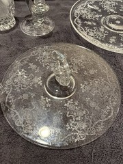 Vintage Fostoria Romance Etched Crystal Glassware 100 Piece Set – Excellent Cond