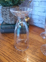 4 Vintage Soda Fountain Glasses Milkshake/ Ice Cream Float w/ Pedestal Ribbed