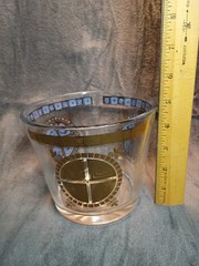 Vintage Culver 22K Gold Barware Set 8 Highball Glasses Ice Bucket MCM Rare