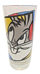 1994 Warner Bros Looney Tunes 14 oz. Glass With Bugs Bunny & The Tasmanian Devil