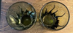 Vintage Anchor Hocking Starfire / Central Park Green Tumblers – Set of 2