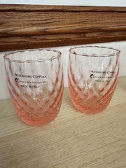Set Of 4 AC Murano Rose Quilted Textured 4” Tumbler Glasses – Made in Italy