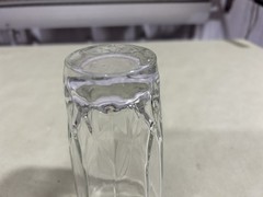 4 Juice Glass Set 2 3/4 Round 5 1/2 Tall Decorative Glass