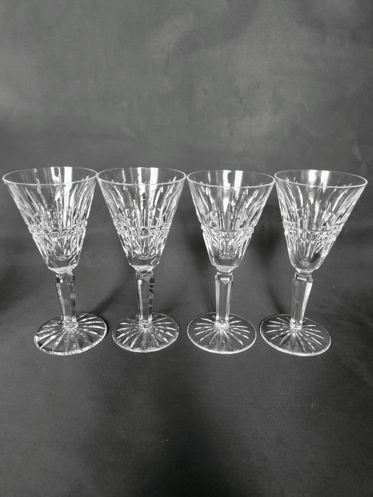 Waterford Crystal GLENMORE Sherry Glasses set of four 5 1/2″ cordials shots