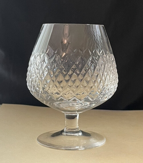 FRANZ WITTWER Crystal Cognac Glass Circa 1966 Saskia Pattern Germany