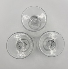 Optic Panel Cordial X3 Small Clear Glass Stemware Pedestal