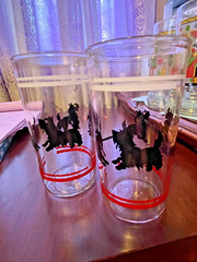 Hazel Atlas Scottie Dog Tumbler 5.5 in Set of 3 See NOTE