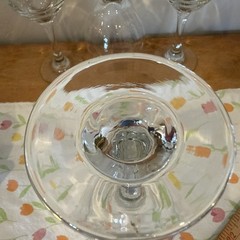 Libbey Classic White Wine Glasses 14 ounce Set of 4 Clear Party Dinnerware