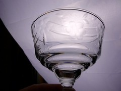 Libbey / Rock Sharpe (Arctic Rose 3005) 6 1/8″ CHAMPAGNE GLASS(es) Exc (8 avail)