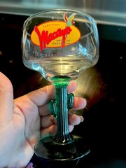 MACAYO’s Mexican Restaurant 50th Anniversary Cactus Stem Margarita Glass 6”