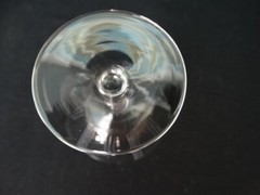 William Fraser Crystal, Germany Clear Vertical Lines Cut 2 oz Cordial Glass EUC