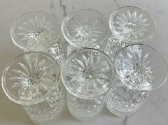 6. Vintage Anchor Hocking WEXFORD WINE GOBLETS 5 3/8″ tall