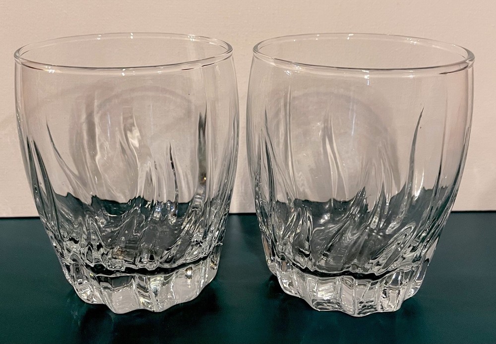 Anchor Hocking Central Park Double Old Fashioned Clear Glasses Set Of 2