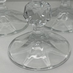 Cristal D’Arques-Durand «Dampierre» Bohemia Crystal Etched Goblet Set 3