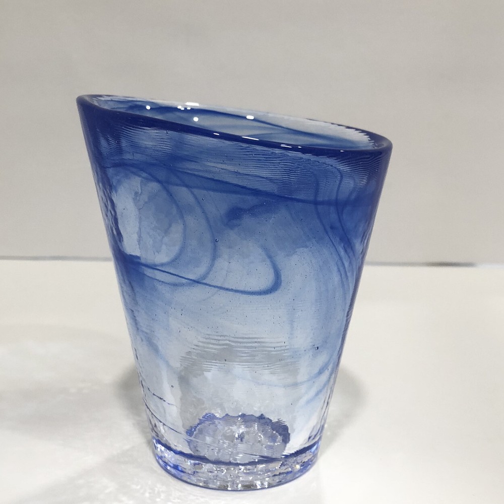 Kosta Boda Mine Blue Tumbler Artist Ulrica Hydman Vallien Sweden
