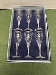 6) MEGEVE Crystal Stems, JG DURAND 6 cl (60ml)