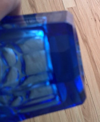 Set of 4 FOSTORIA ARGUS TUMBLER HIGHBALL 5 1/4″ Henry Ford Museum Cobalt Blue
