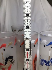 Libbey 1950 Carousel Animals Frosted Glass Set Of Six