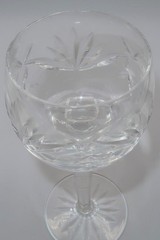 Waterford Crystal, ASHLING, Cut Fans & Panels Wine Hock Glass, 7 3/8″