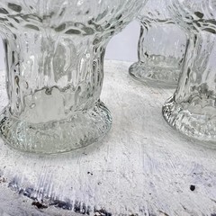 Set of 4 Vintage Indiana Glass Company Glacier Glasses / Highball Tumblers 70’s