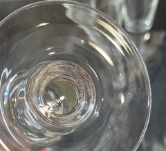 MCM Crystal Pilsner Glasses (4) Wheat Pattern Glasses Etched Beer, Wine, Mint