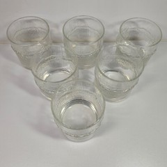Set of 6 Iittala Glass Finland Niva Double Old Fashioned Glasses Tapio Wirkkala