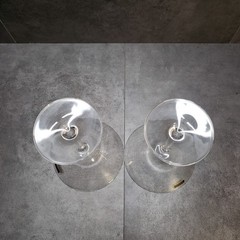 Crystalite Bohemia Czechoslovakia Republic Crystal Martini Glasses