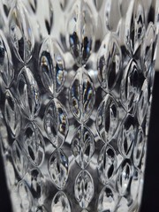 Ralph Lauren RLL Crystal Highball Glass Aston Pattern Heavy 1 lb 9 oz