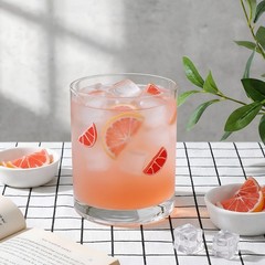 Skylety 2 Pcs Grapefruit Icon Juice Glasses Fruit Drinking Cups Retro Old