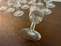 18 Cut Crystal Wine Glasses Daum (Price Per Unit)