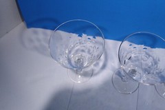 Lot Of 3 George & Martha Water Goblets By Nancy Prentiss