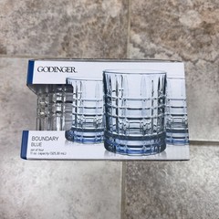 Godinger Double Old Fashioned Whiskey Clear Glasses 11 Oz. Set Of 4 New