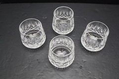 Waterford Crystal Lismore Roly Poly Old Fashioned Glass Tumblers Set Of 4